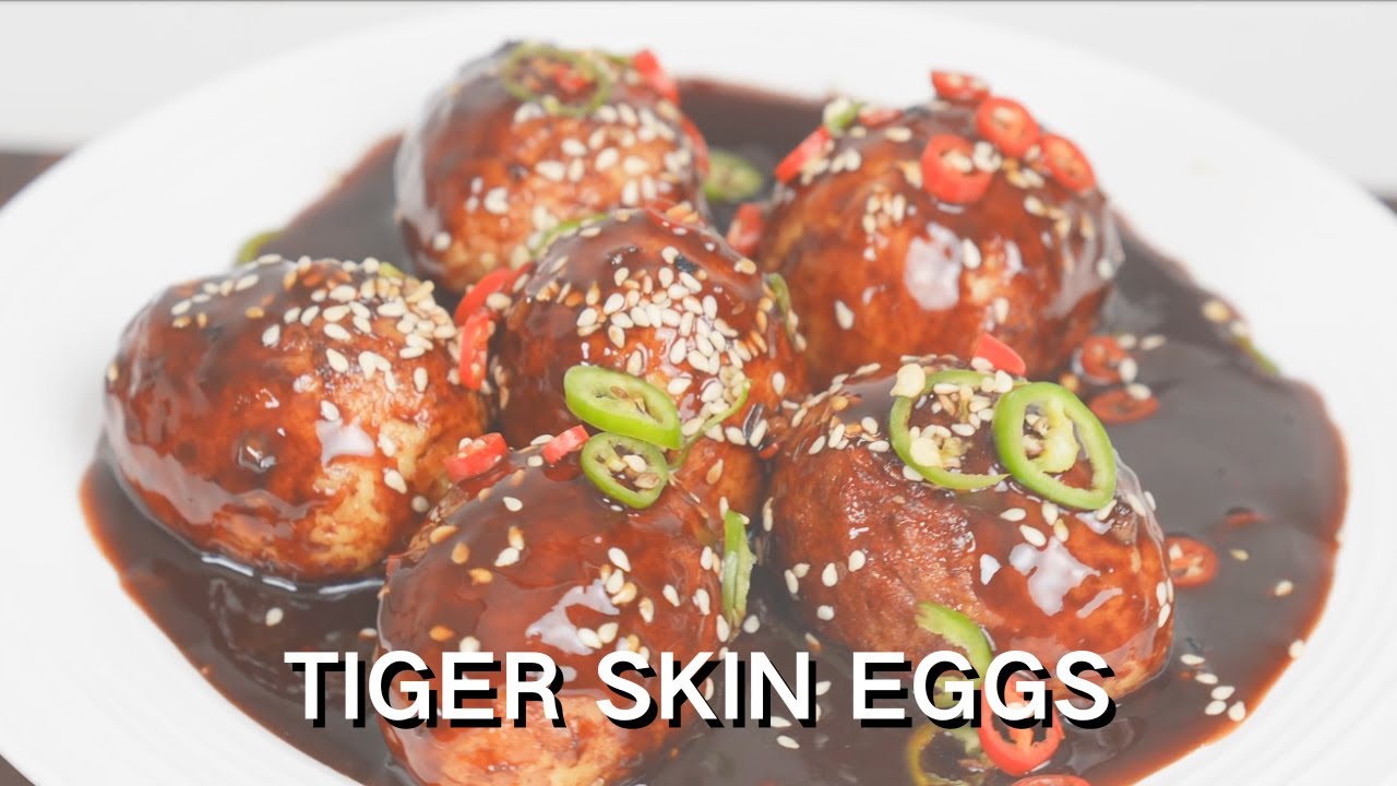 Как приготовить яйца из шкуры тигра (虎皮鸡蛋) - настоящий китайский простой рецепт.