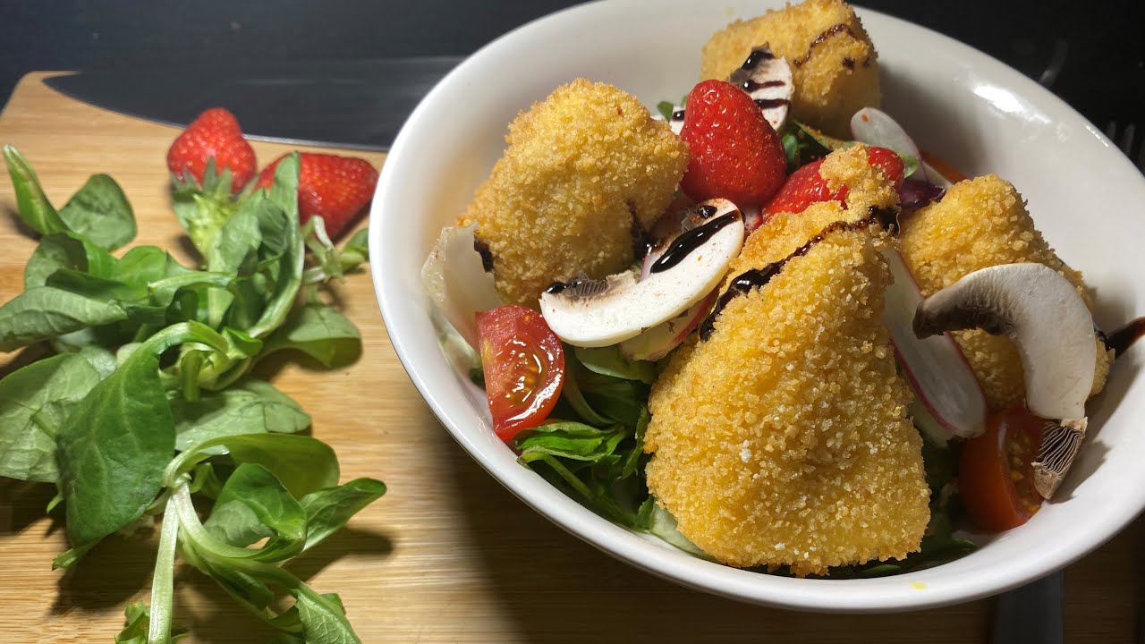 Recette Facile De Croustillant De Camembert Lit de Salade