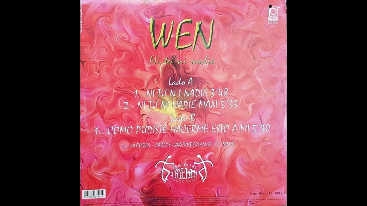 Wen - Ni Tu Ni  Nadie (Maxi)