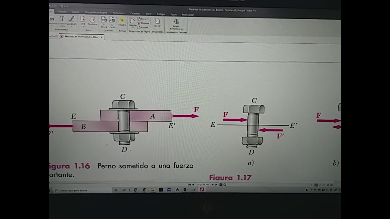 Esfuerzo cortante y de aplastamiento