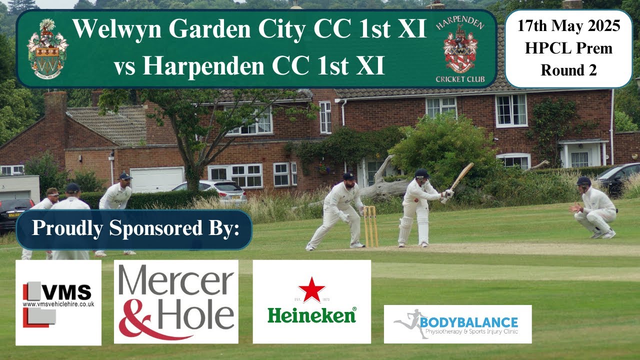 Welwyn Garden City CC 1st XI v Harpenden CC 1st XI | HPCL PREM ROUND 2 LIVE STREAM