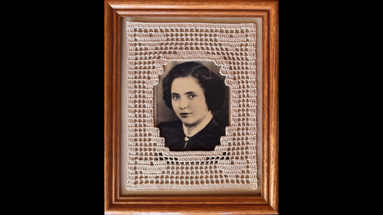 Retro Photo Frame, Crochet