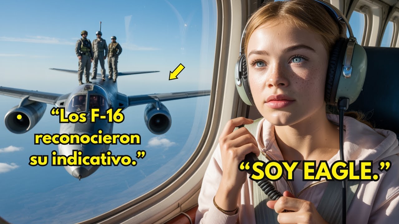 “A 28.000 pies el avión cayó—hasta que los F-16 oyeron a una joven decir: ‘Soy Eagle, me encargo’.”