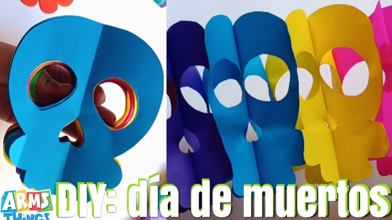 DIY: Manualidades de papel DIA DE MUERTOS / Decoraciones Fáciles para el altar 🏵️💀🕯️ / Arms things