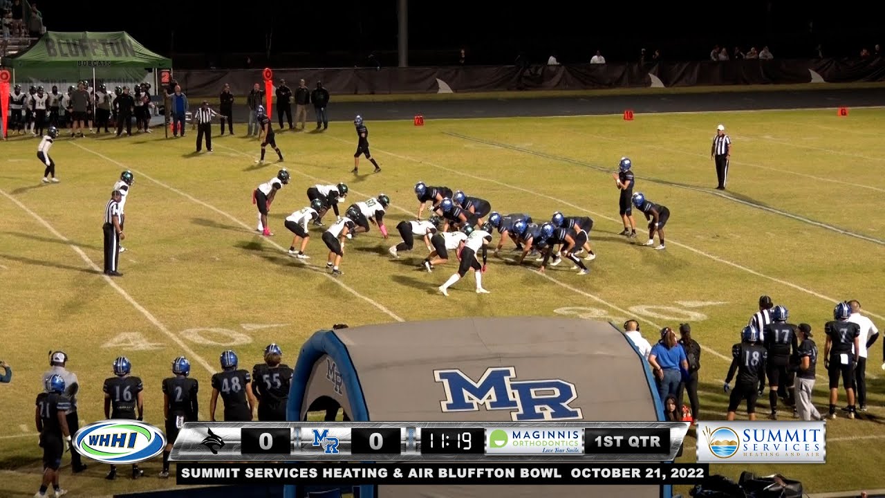 FOOTBALL | Bluffton Bobcats at May River Sharks 2022 | Bluffton Bowl Full Game | WHHITV