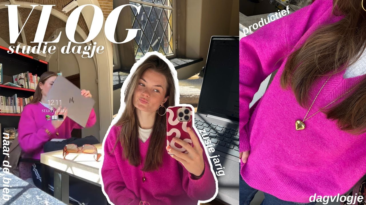 VLOG: productieve dag in mijn leven l naar de bieb l zusje jarig