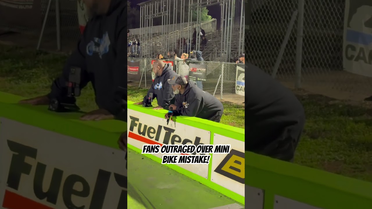 Fans Outraged When Mini Bike Makes Mistake and Stops Show! 😮