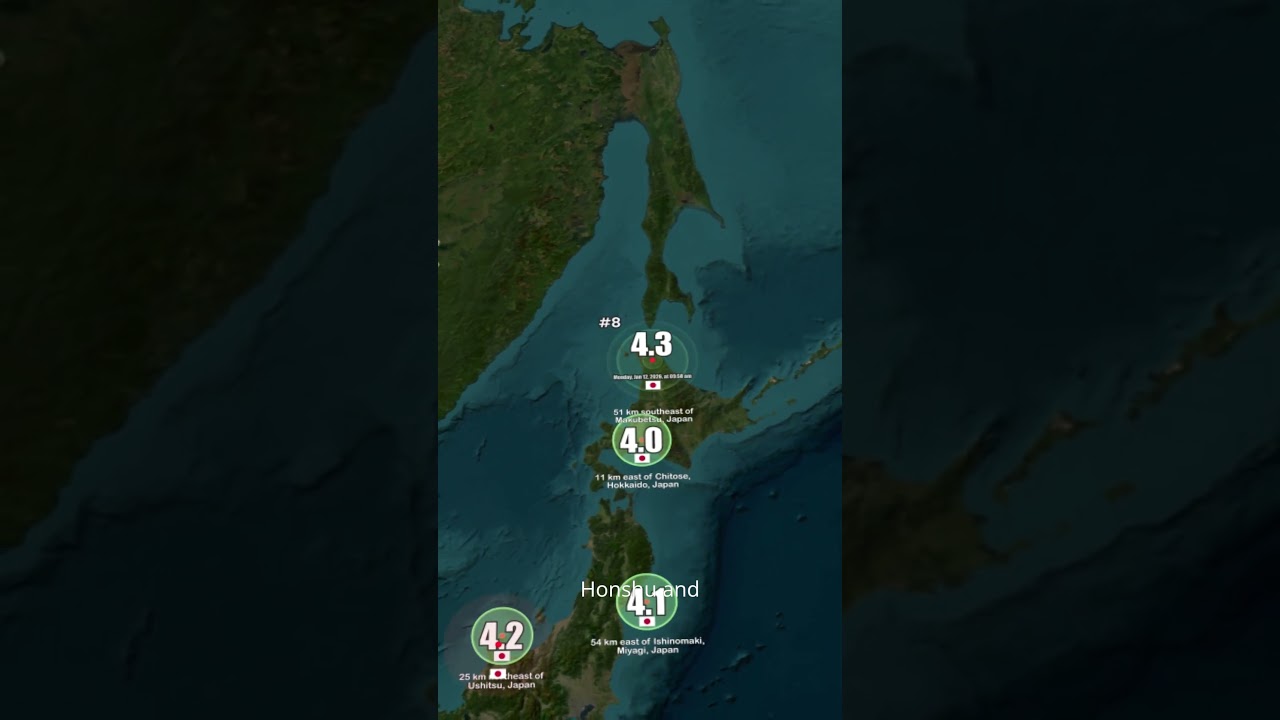 14 Magnitude 4.0+ Earthquakes Strike Japan in the Last 48 Hours