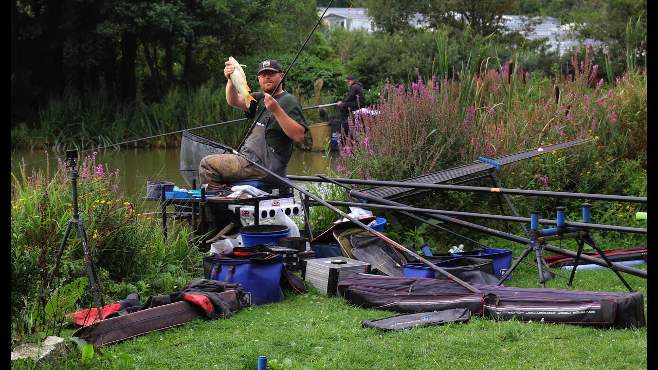 Live fishing match at Mawgan Porth - Top Lake