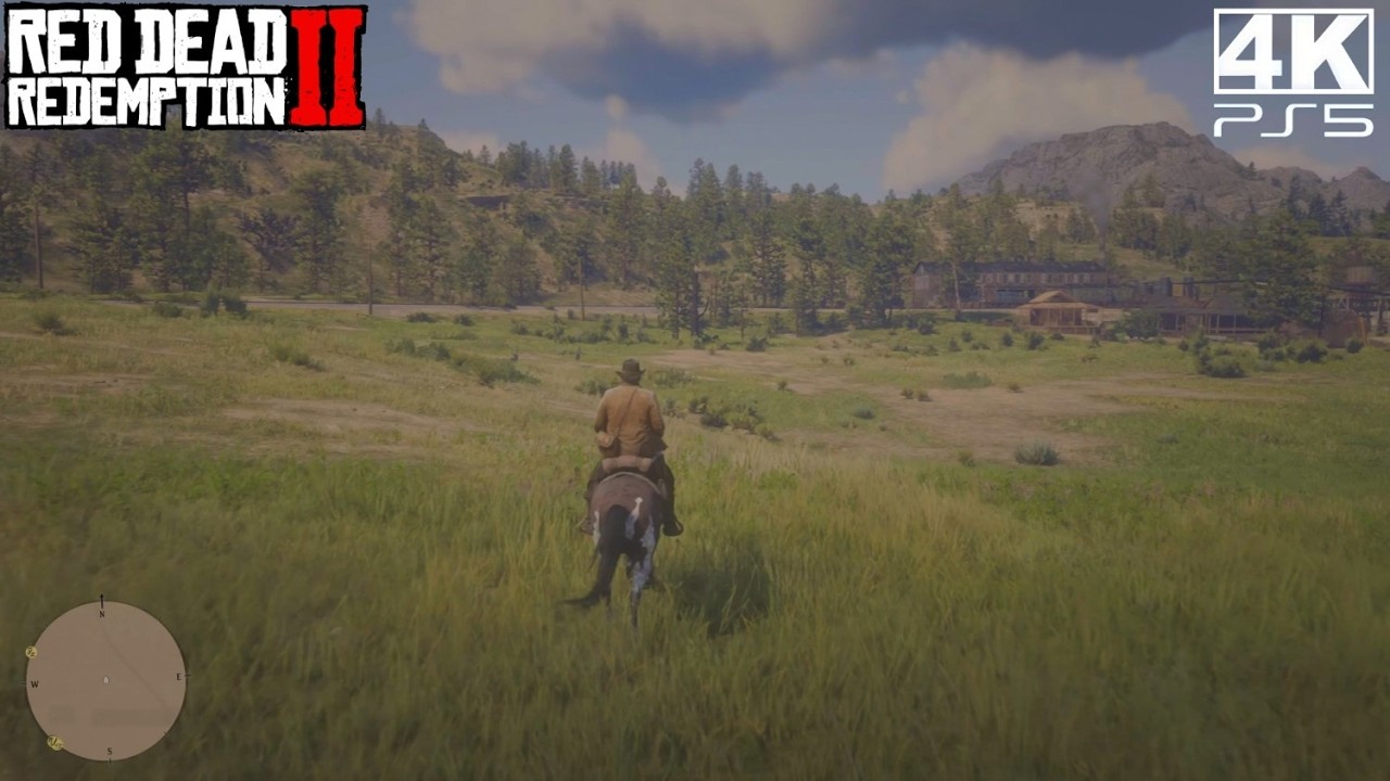 Red Dead Redemption 2 PS5 (4K UHD) - Calm Horse Riding through the Beautiful Countryside