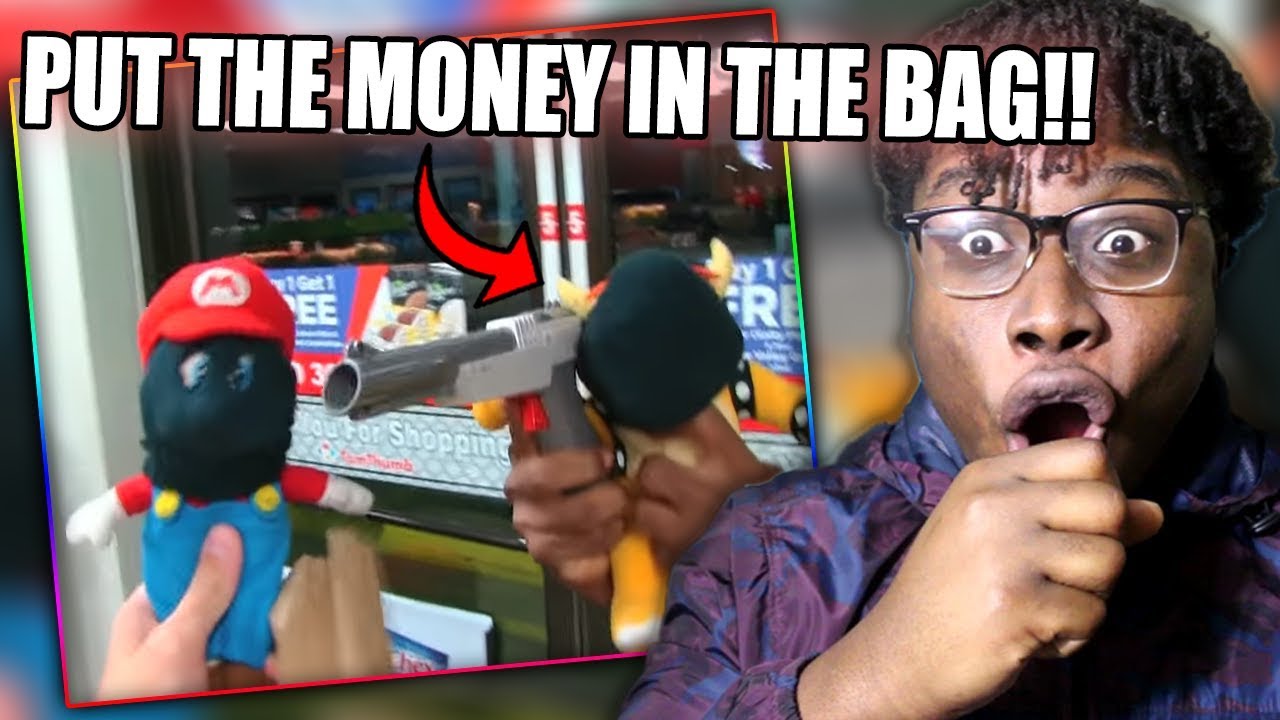 MARIO AND BOWSER ROB A BANK! | SML Movie: Black Yoshi's Money Problem Reaction!