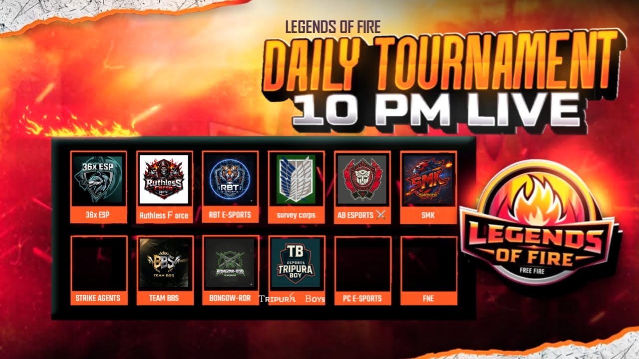 [LIVE🔴] Free Fire Esports Tournament LIVE🔴 | 10:00 PM Battle | Squad vs Squad 🔥