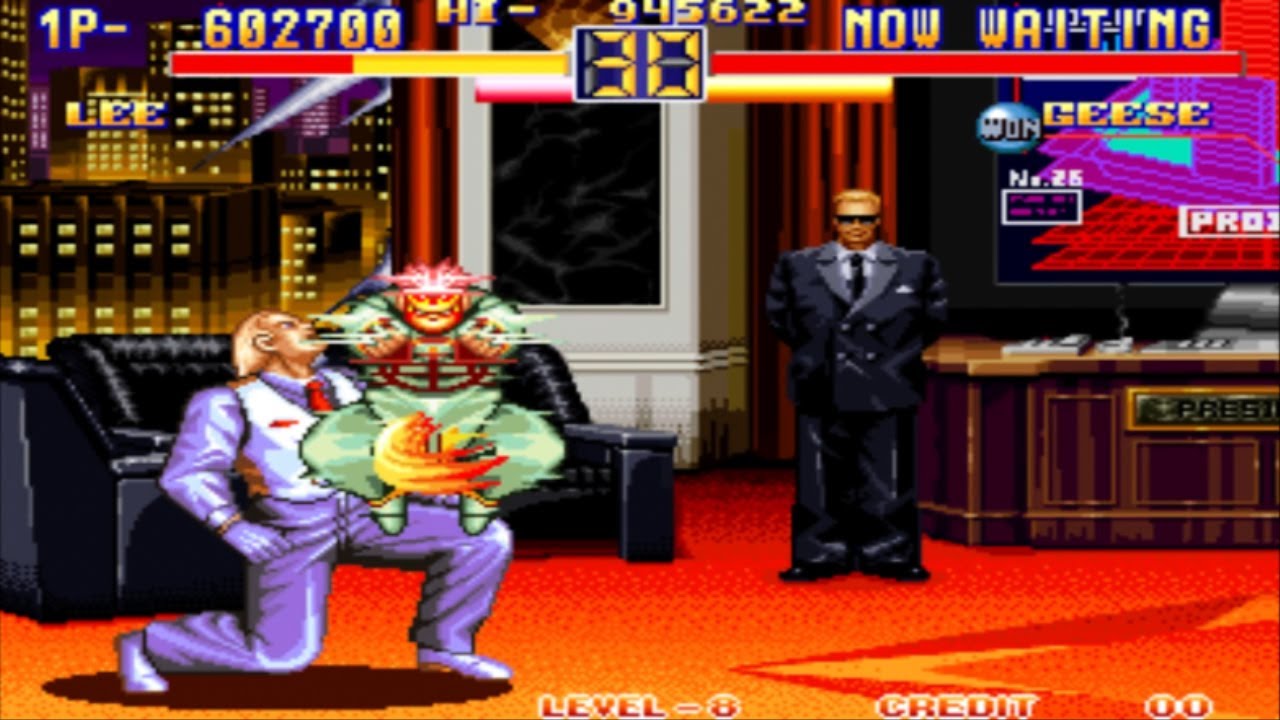 [마메] 용호의 권2 리 파이론 (원코인) [MAME] Art Of Fighting2 Lee Pai Long (1Coin)
