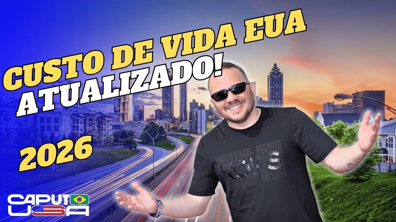Quanto CUSTA viver nos EUA em 2026? 💸 | Custo de Vida Atualizado 