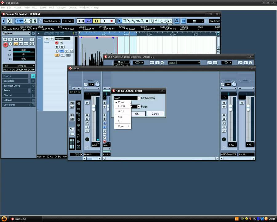 Aplicando Efectos a la Voz (Cubase)