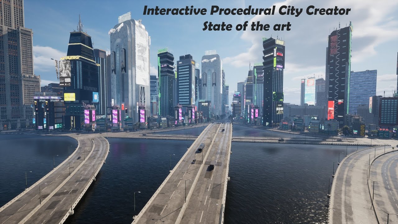 Interactive Procedural City Creator, a new Unreal Engine 5 city builder - First look