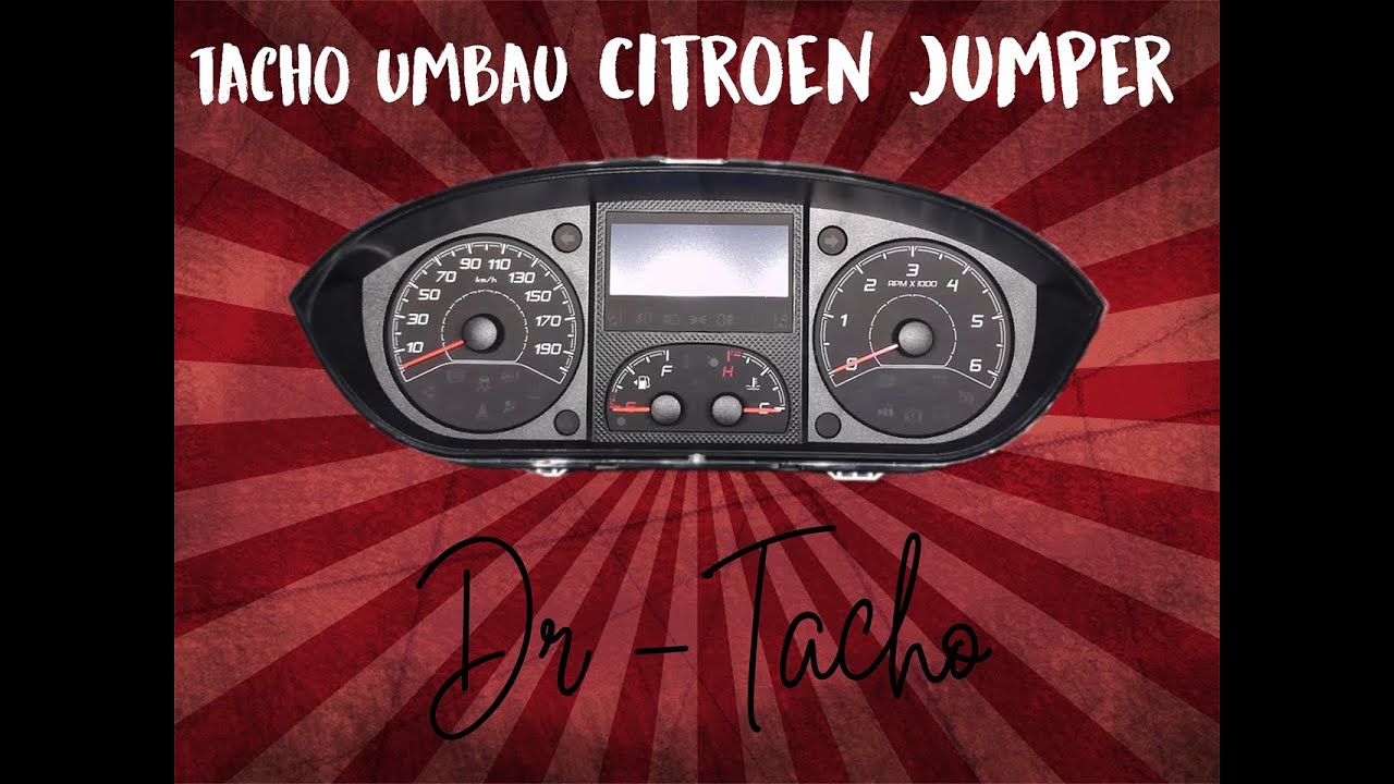 Umbau Tacho Fiat Ducato / Citroen Jumper / Peugeot Boxer