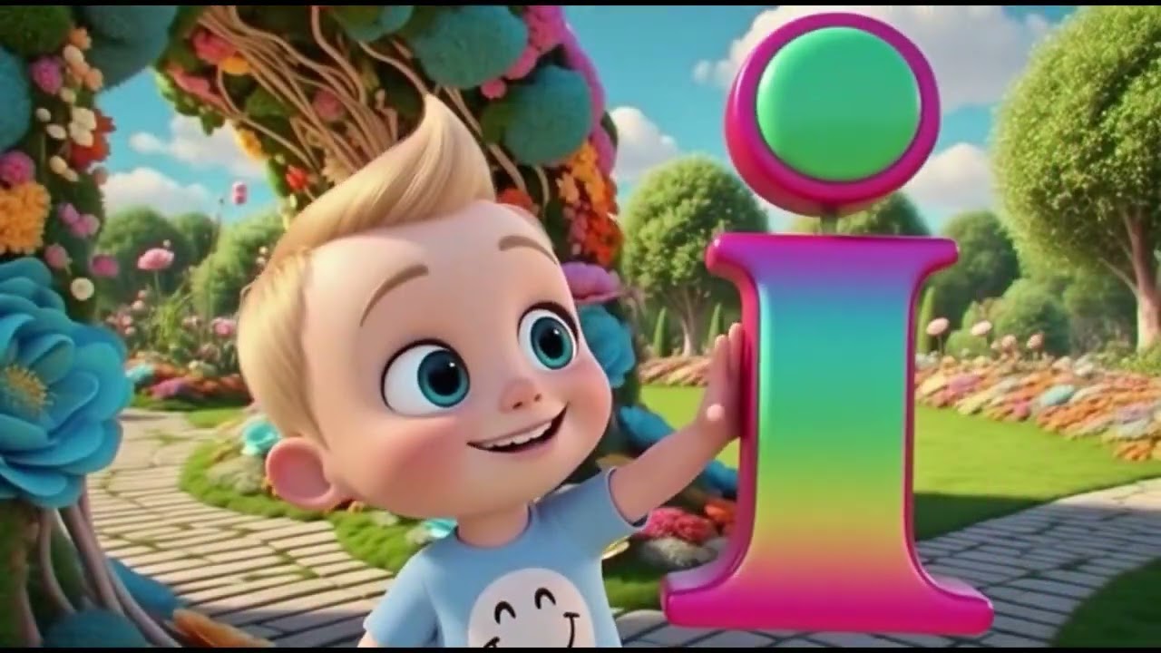La Danza de las vocales | Canciones infantiles | Musica niños - PequeBubbles