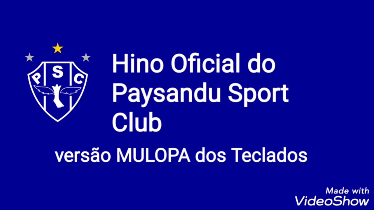 Hino do Paysandu - Instrumental em Áudio - versão Mulopa dos Teclados