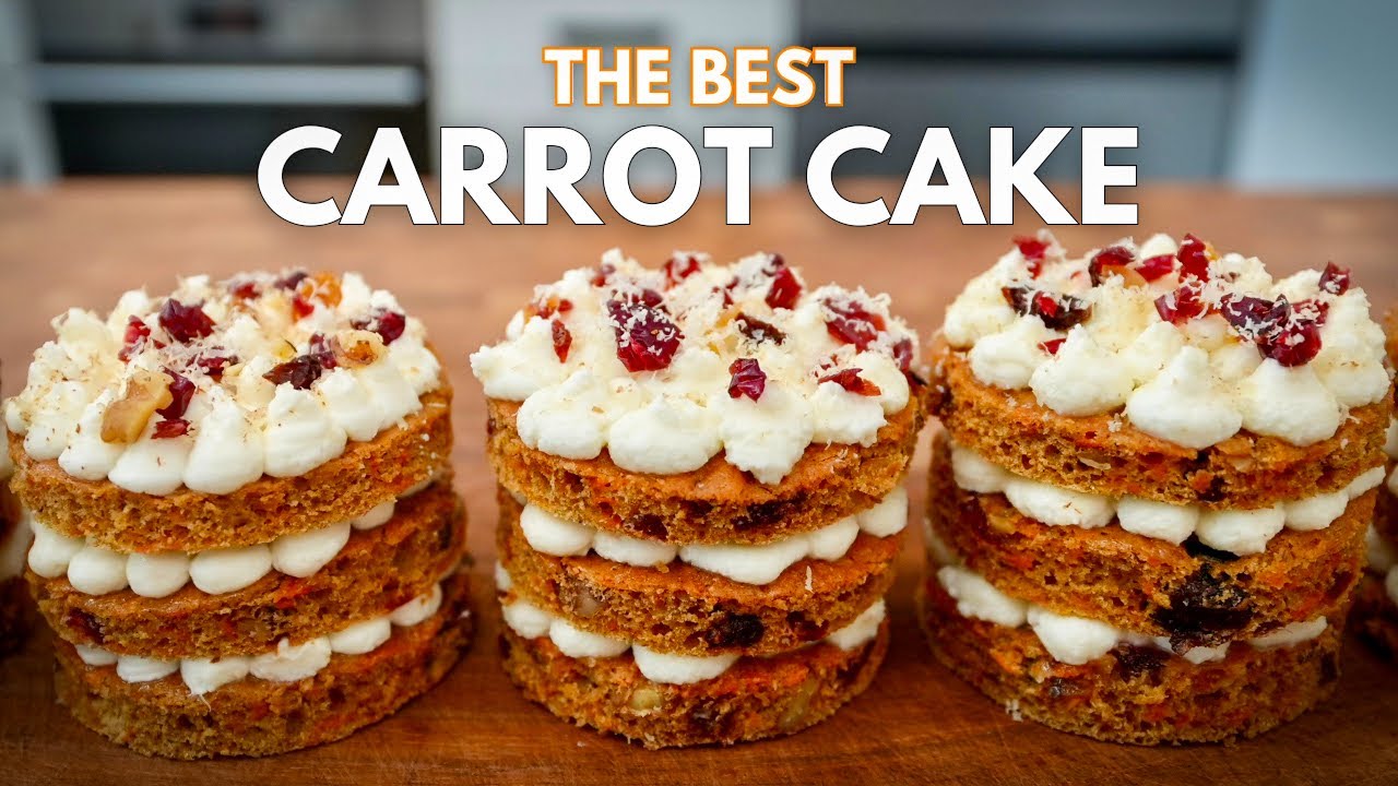 Carrot Cake with Mascarpone Cream Cheese Frosting | How To Make Recipe Tutorial