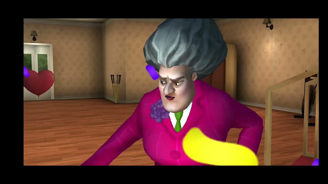 Playing scary teacher 