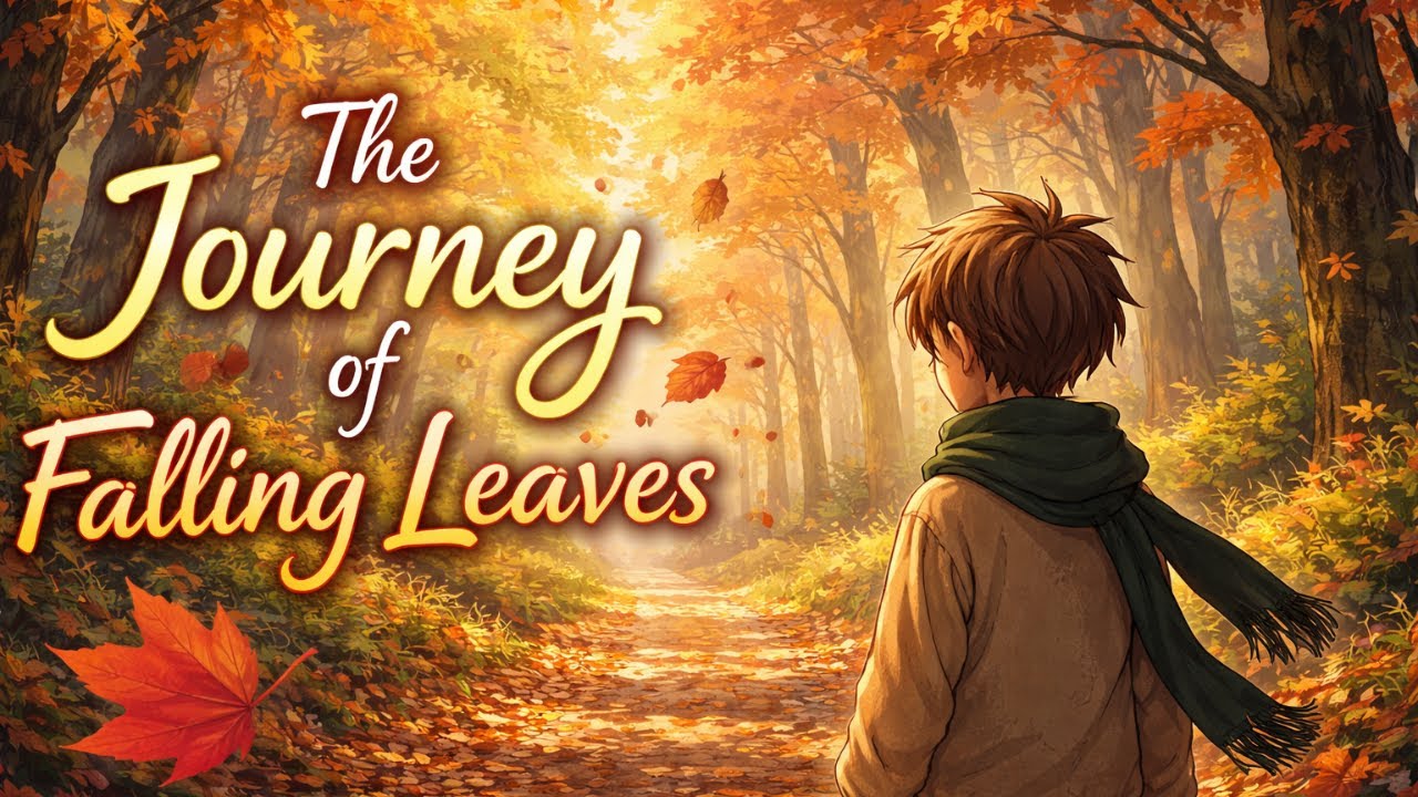 The Journey of Falling Leaves Through Autumn Woods | Cozy Ghibli-Style Animated Story 🍂