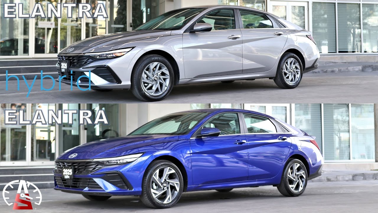 Hyundai Elantra vs Elantra HEV (0 -100km/h y Frenado) #dragy