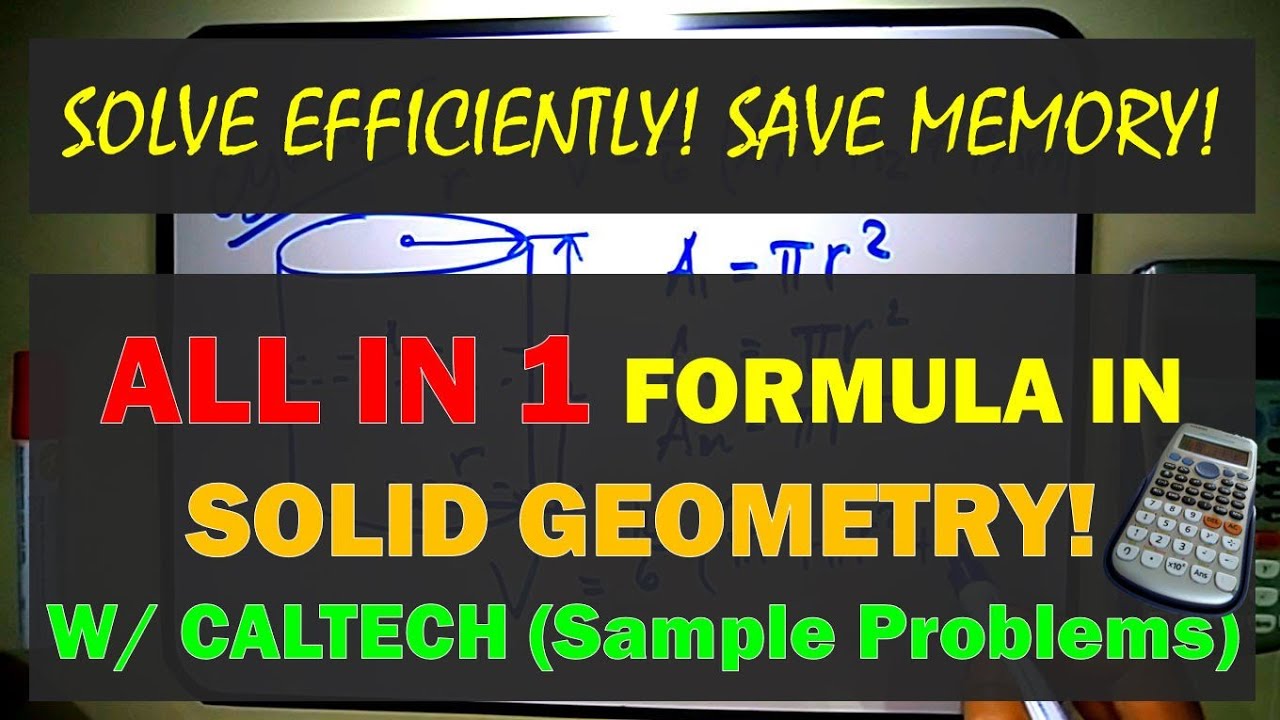ALL IN 1 SOLID GEOMETRY FORMULA W/ CALCUTECH