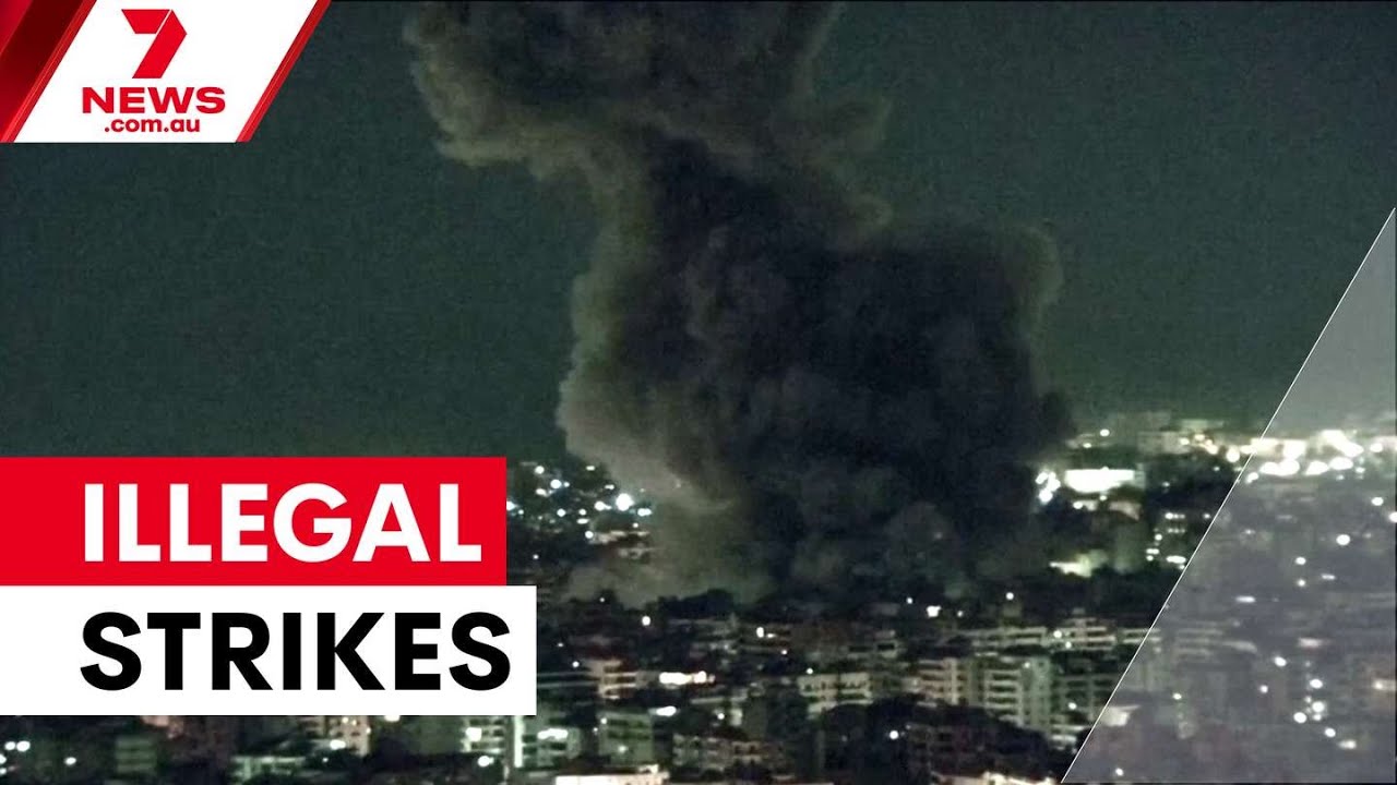 US strikes on Iran breach international law | 7NEWS