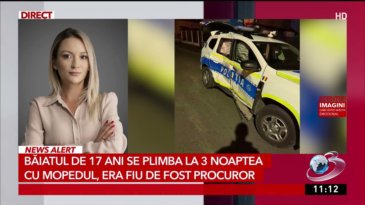 O mașină de Poliție a lovit în plin un motociclist, în Giurgiu. Băiatul de 17 ani a murit