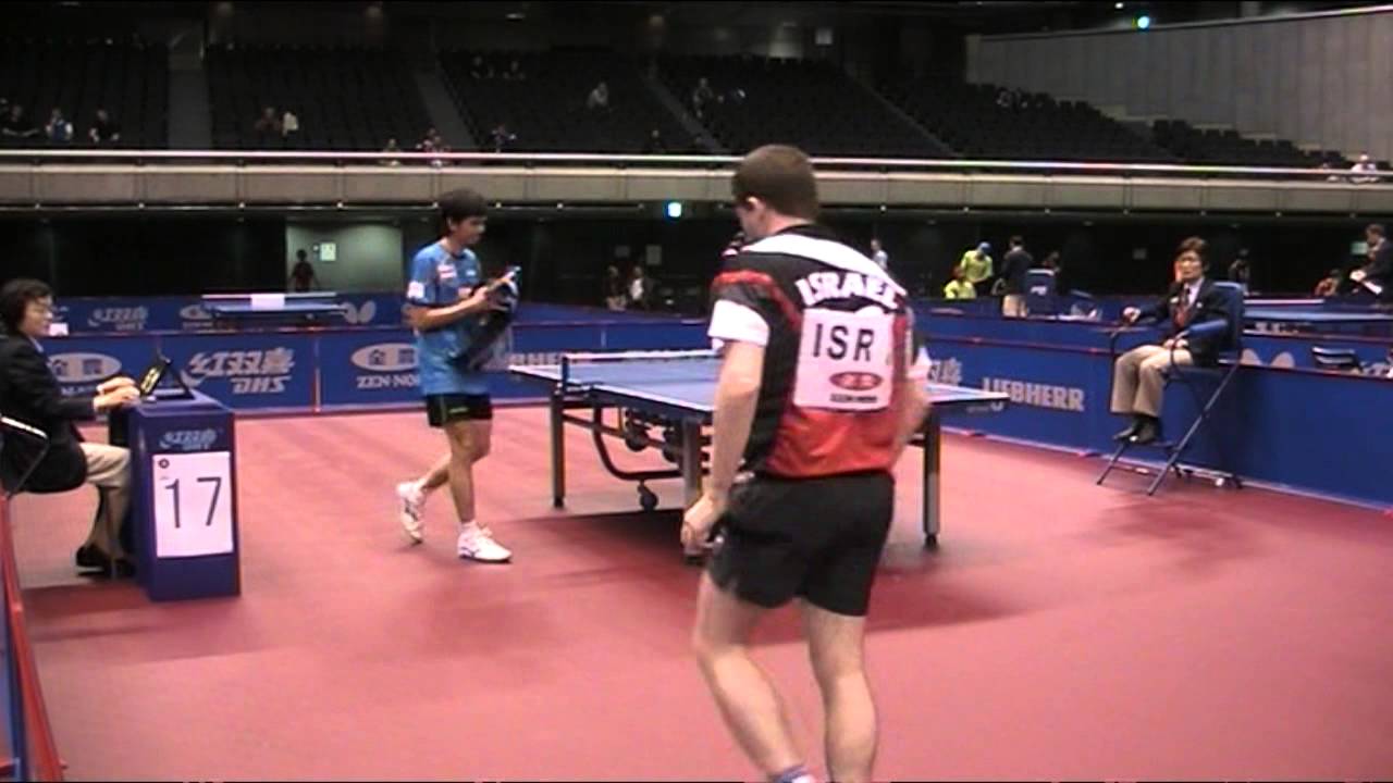 Guy Elensky (ISR) - Chaisit Chaitat (THA) - World Team Championships 2014 in Tokyo