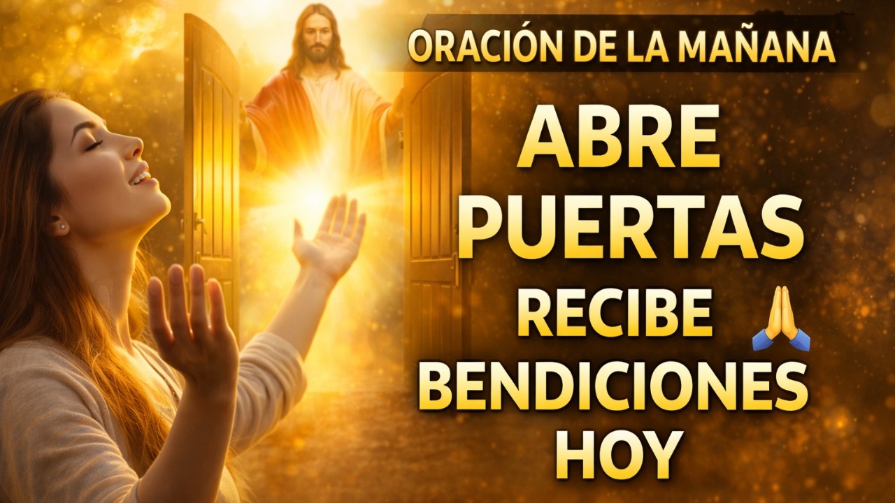 Oración de la Mañana Para Abrir Puertas y Recibir Bendiciones Hoy🙏