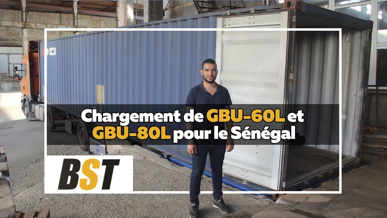 Chargement de GBU 60L et GBU 80L pour le Sénégal