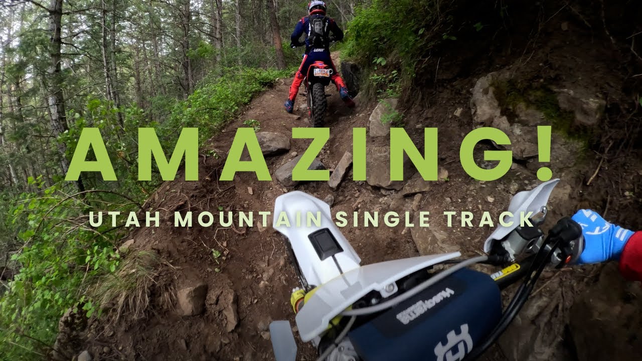 Incredible Mountain Single Track on Husqvarna FX350 in Utah!