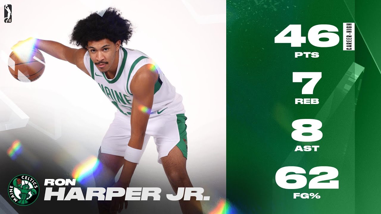 The Celtics Two-Way signee Ron Harper Jr. POPPED OFF tonight for Maine with 46 PTS!