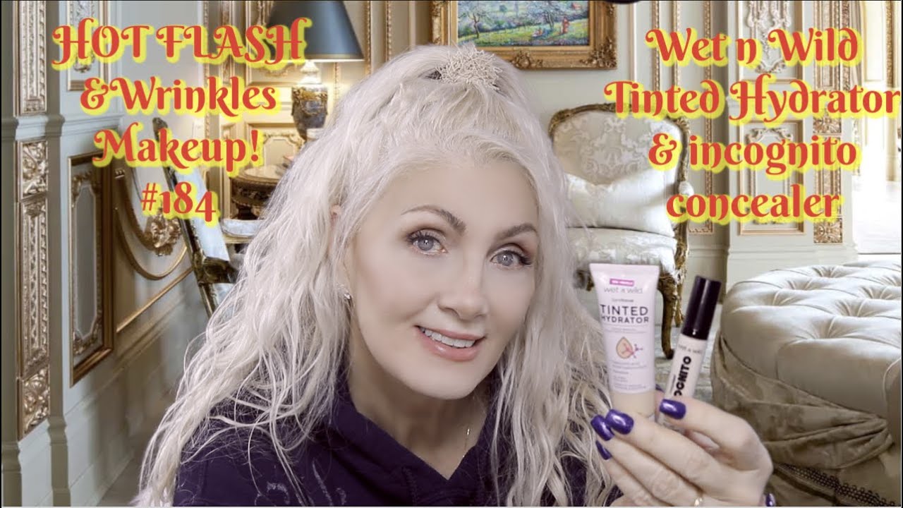 HOT FLASH & Wrinkles Makeup! #184 - Wet n Wild Tinted Hydrator & Incognito Concealer - bentlyk