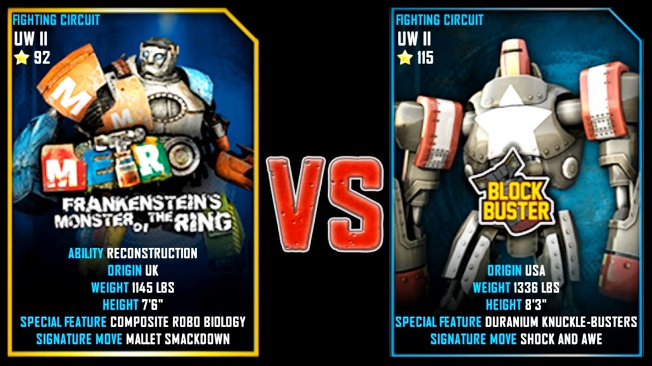 REAL STEEL WRB Metro (Champion) VS Blockbuster PRO New Robots UPDATE (Живая сталь)