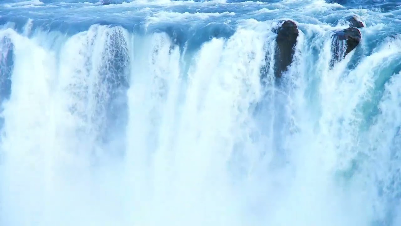 10 Hours of Majestic Waterfall Scenery: Nature Sounds