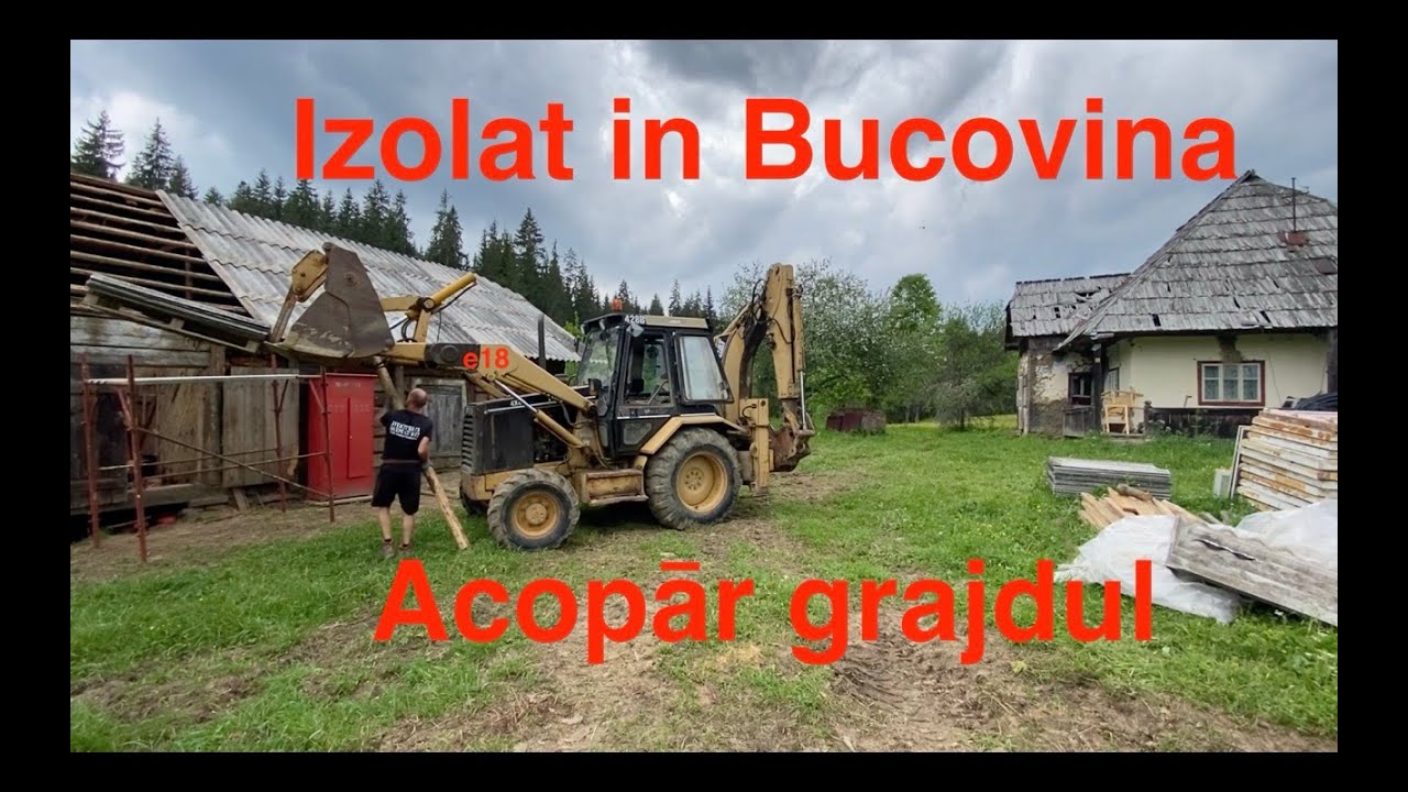 Sfarsitul unei etape importante. Incep sa montez acoperisul la grajd.