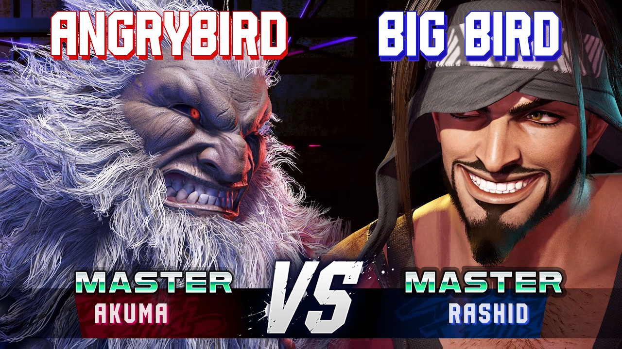 SF6 ▰ ANGRYBIRD (Akuma) vs BIG BIRD (Rashid) ▰ High Level Gameplay