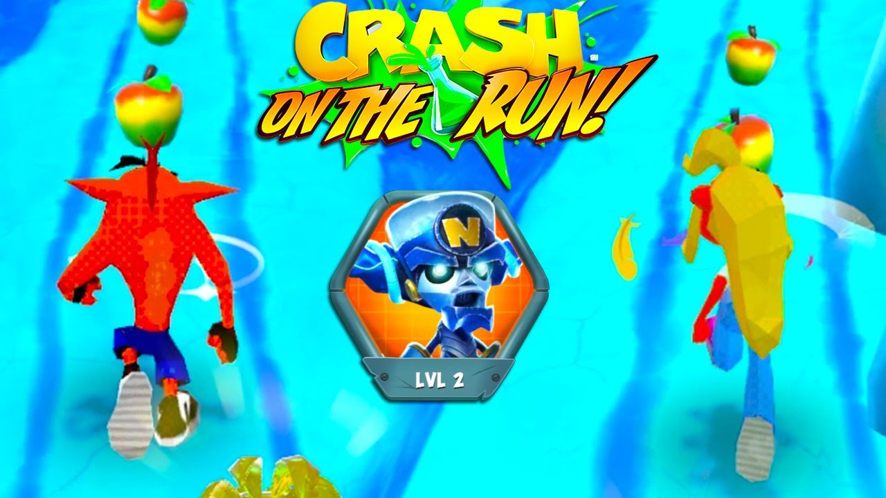 Crash Bandicoot: On the Run! A retro duo - Frosty Robo Neo Cortex's Gang level 2