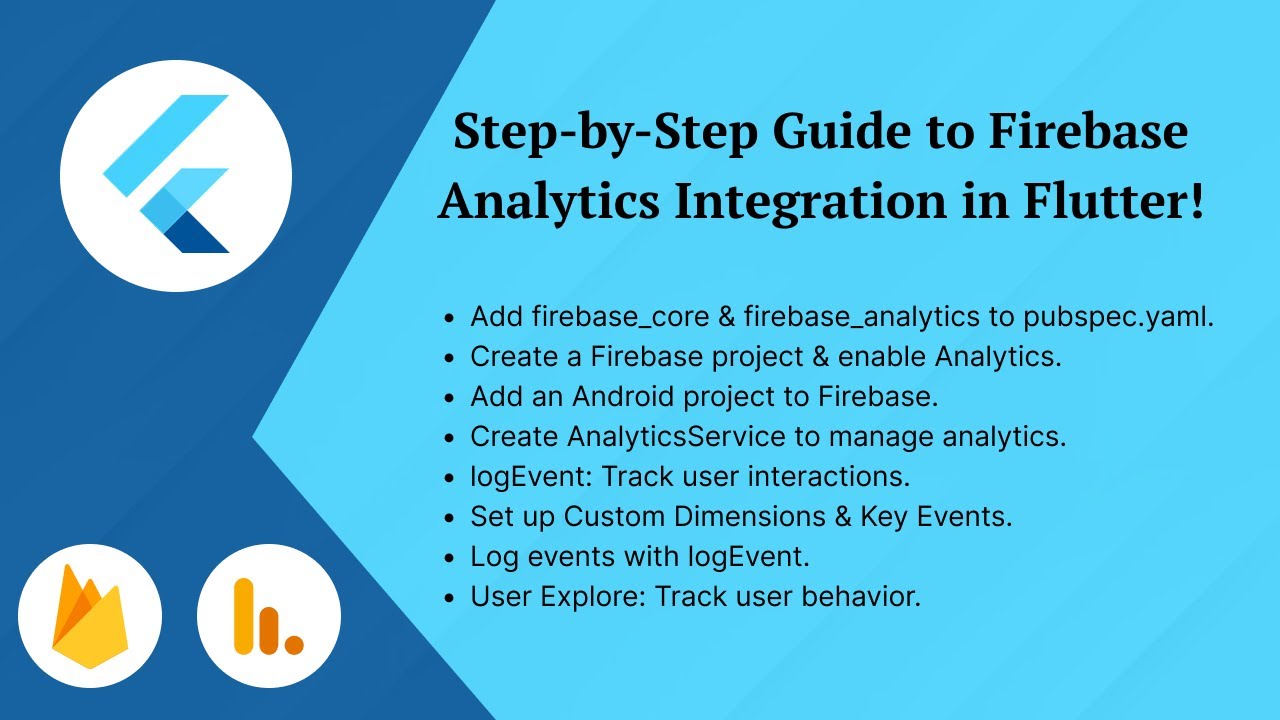 How to use firebase analytics in flutter| Step-by-Step User Tracking Guide 🚀