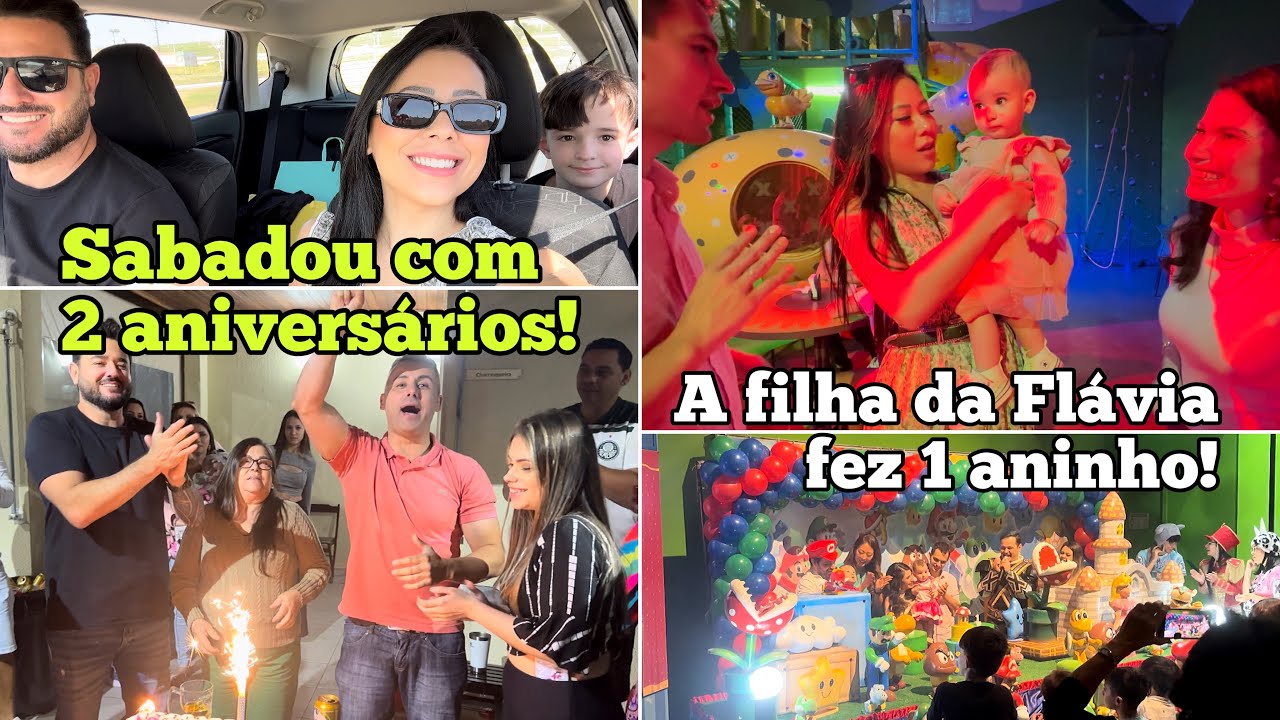 Nosso sábado com 2 aniversários