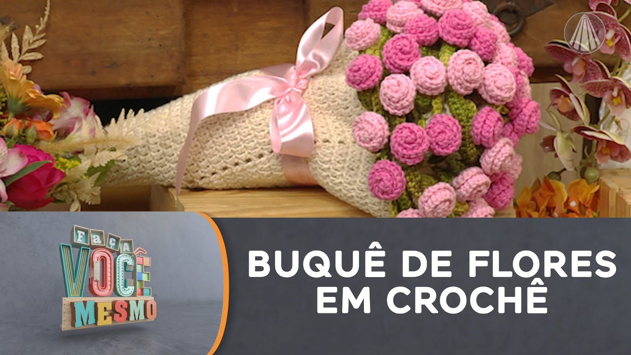 Flores que nunca murcham: buquê em crochê passo a passo