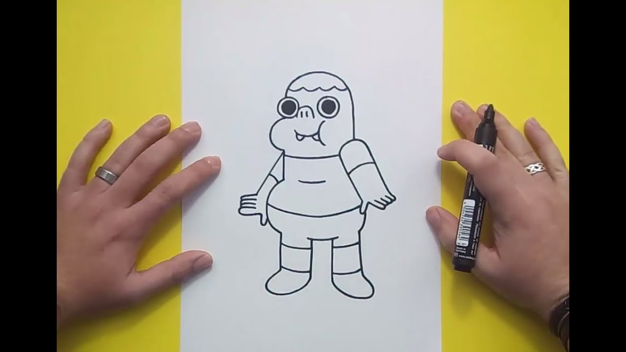Como dibujar a Clarence paso a paso - Clarence | How to draw Clarence - Clarence
