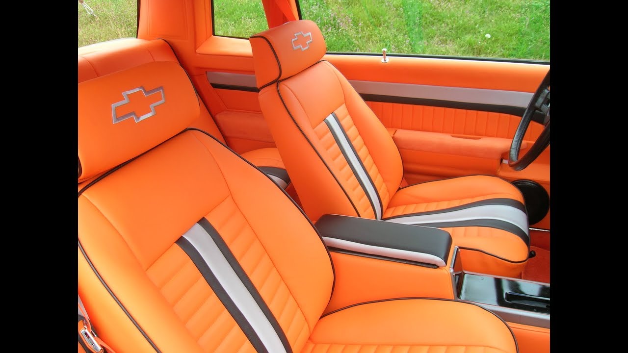 1986 Monte Carlo SS Part 7 Finished Custom Orange Interior by Matt SSinteriors