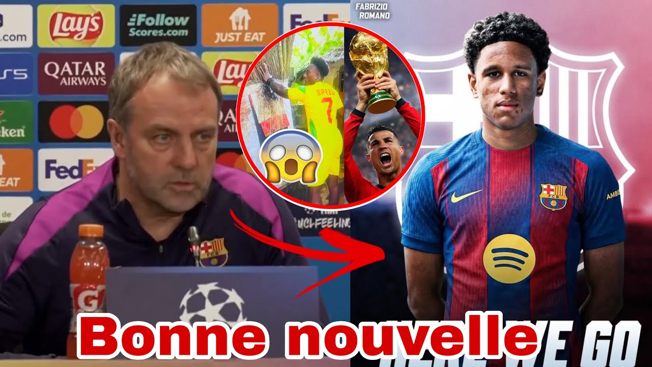 OFFICIEL ? Hans Flick valide une pépite au Barça | Ronaldo et le marabout de Speed 😳 #actualités