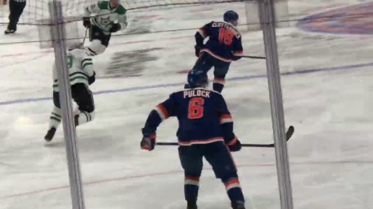 Ryan Pulock 100.8 MPH Goal March 19 2022 Stars at Islanders UBS Arena