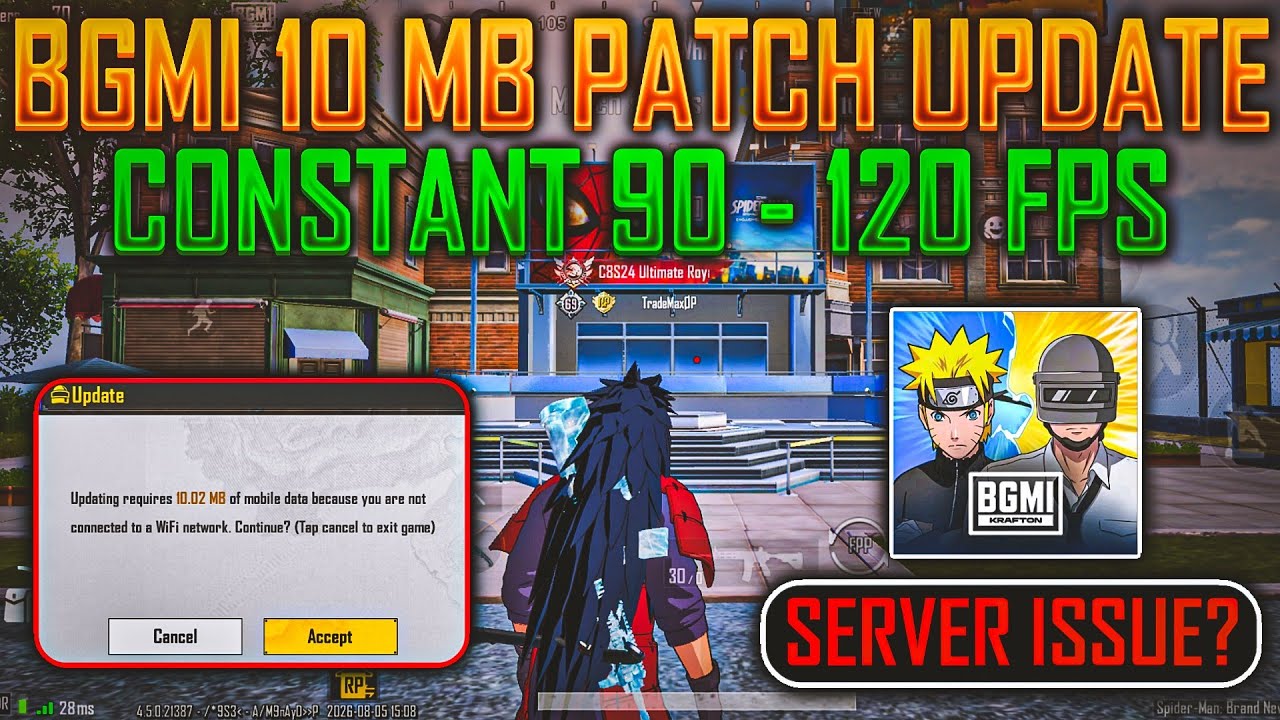 🤩Finally 10 MB Patch Update In Bgmi | Server Issue | No More Fps Drop issue | New Bugs & Glitch