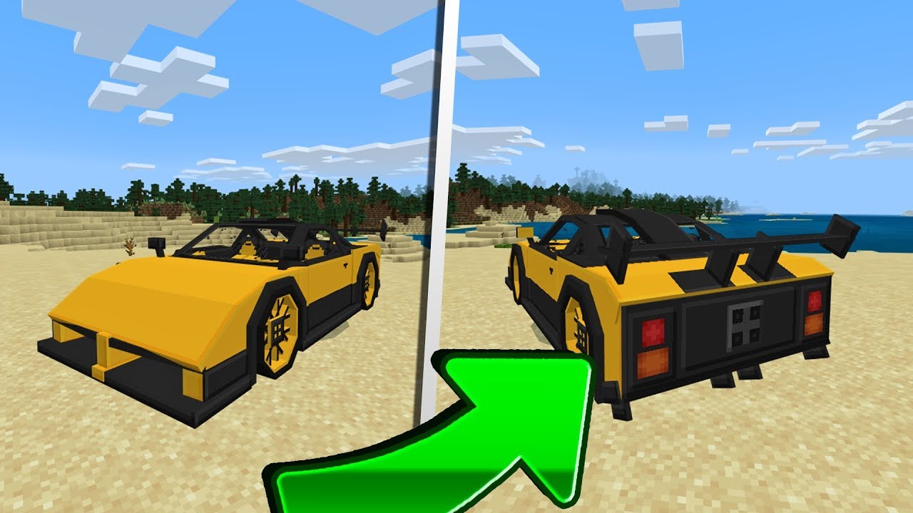 САМАЯ МОЩНАЯ МАШИНА В MINECRAFT PE 1.13.0.4! PAGANI ZONDA!